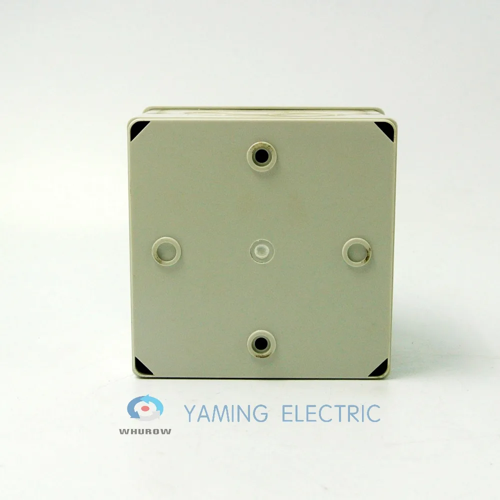 Yaming electric YMW26-63/1M Changeover cam main switch knob 63A 1 pol 3 pozicije s vodootporna kutija IP65 rotacijski prekidač