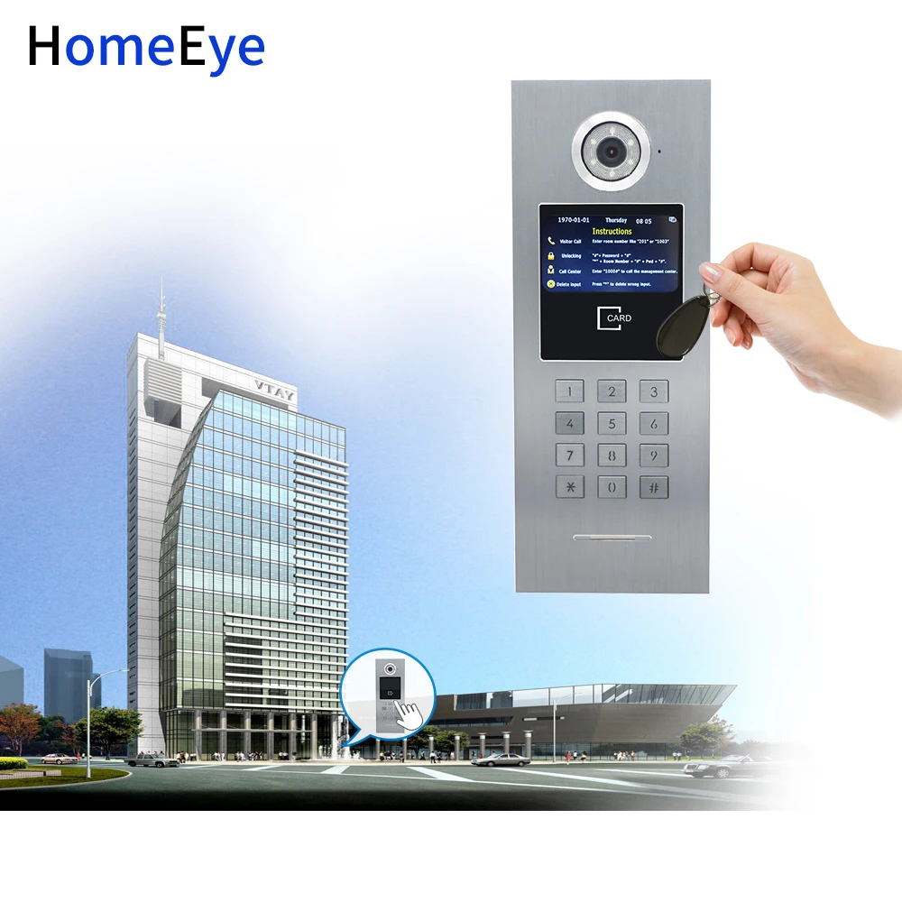 960P WiFi Video Door Phone Video parlafon Home Security Access Control System tipkovnica/IC kartica/POE (87202POE)