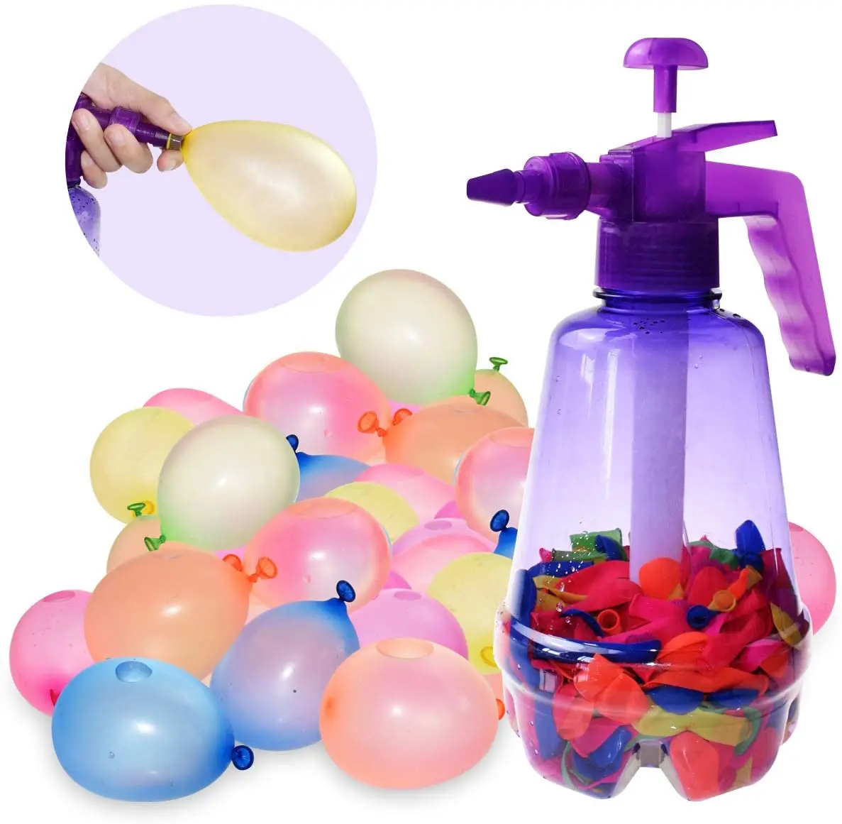 Zabavna pumpanja postaja Vodenog svijeta s 480 vodenim balonima i pumpom inflatorni balon za djecu Rođendan bomba povremeni boja