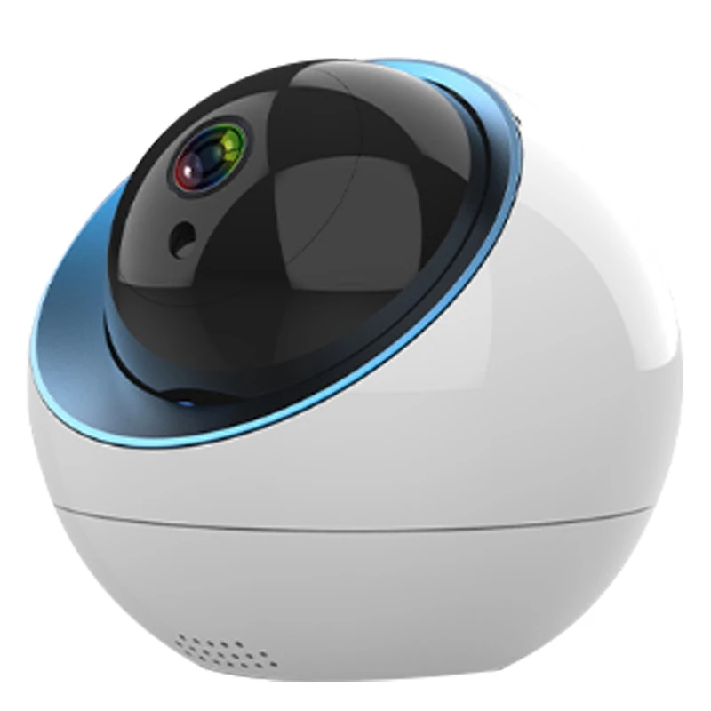 Skladište za noćni vid 360° monitora 1080P HD WIFI mreže nadzorne kamere natkrivena za Alexa, Google kuće