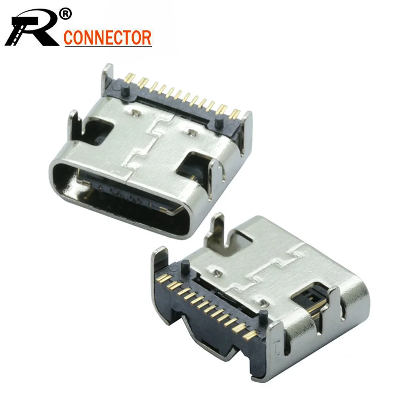 100 kom. / lot Tip C 16 Pin SMT priključak USB 3.1 Type-C ženski smještaj SMD DIP za PCB design DIY High current charging